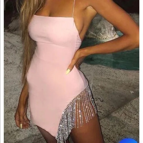 White Fox Boutique Come Back Mini Dress in Pink size XS - Picture 4 of 9